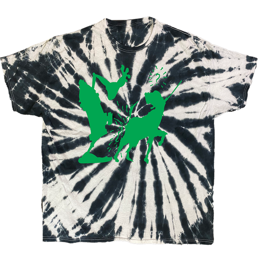 "Fire Hydrant" T-Shirt in Black & White Tie Dye